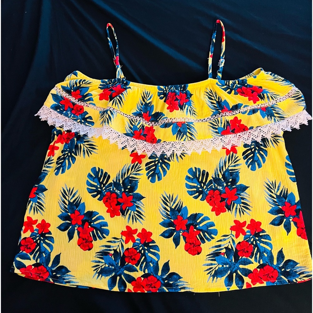 Junior’s Self Esteem off shoulder top in size xxl